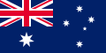 The flag of Australia.