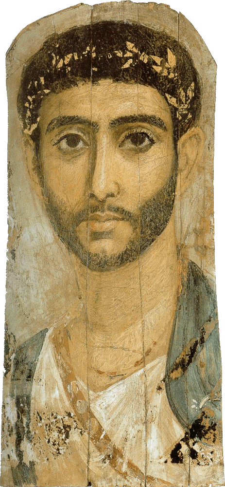 A remarkably competent portrait of a young bearded man who appears to be of middle eastern descent