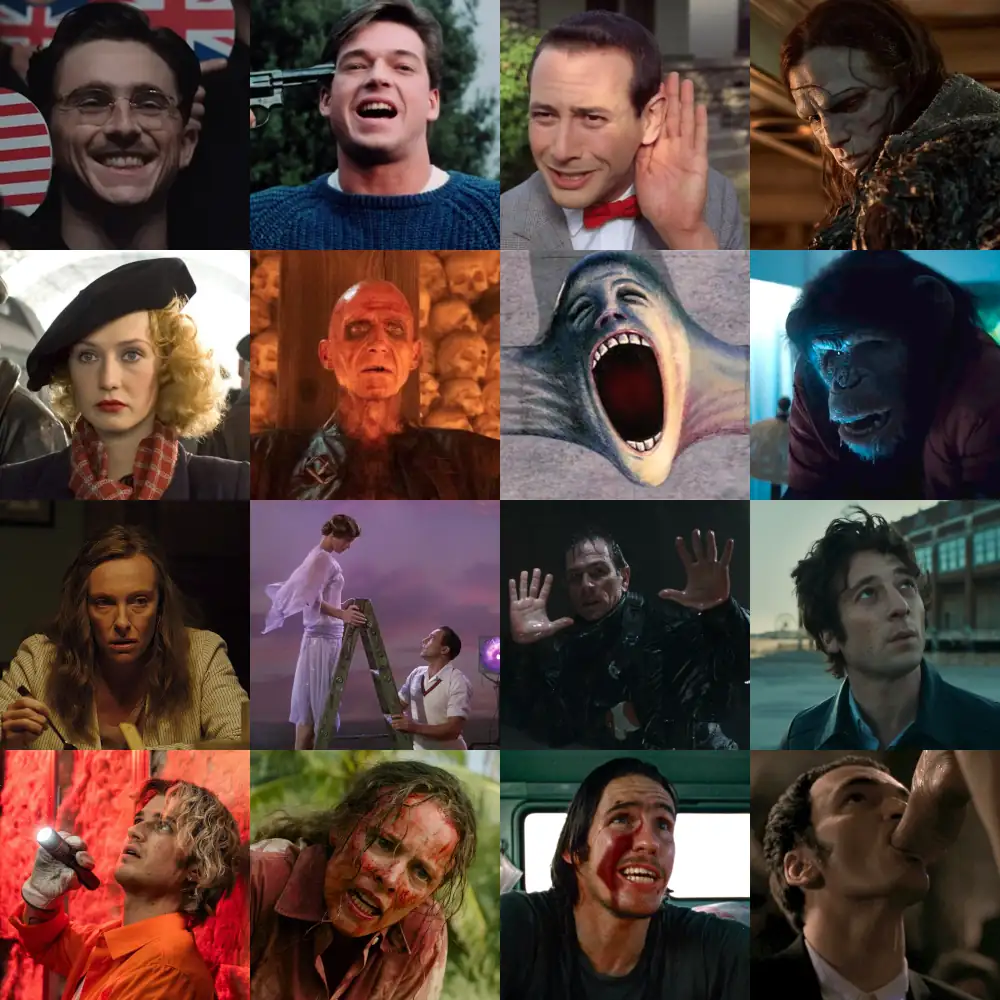 A montage of stills from the reviewed films