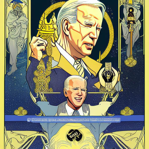 Dramatic portrait of Joe Biden